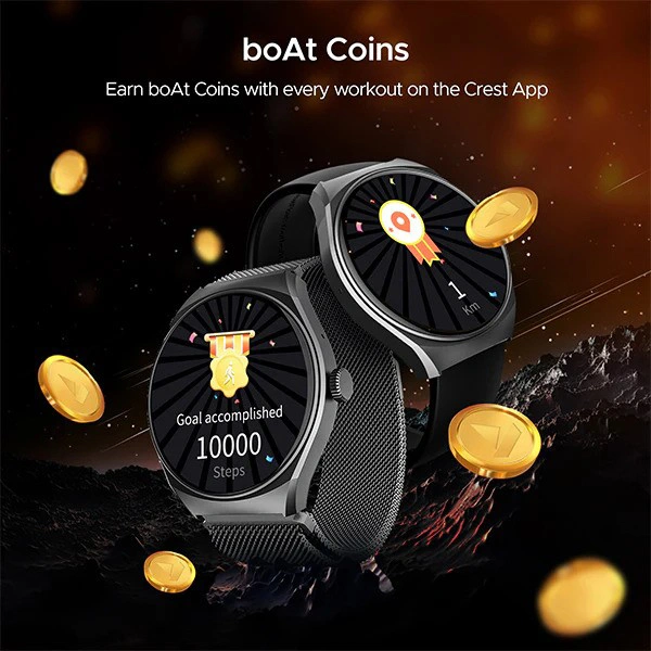 boAt Lunar Comet Smart Watch - Active Black - Active Black