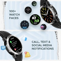 boAt Lunar Fit Bluetooth Calling Smartwatch with 1.43" AMOLED Display - Black