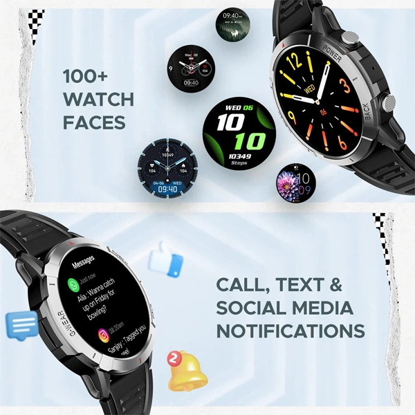 boAt Lunar Fit Bluetooth Calling Smartwatch with 1.43" AMOLED Display - Black