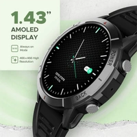 boAt Lunar Fit Bluetooth Calling Smartwatch with 1.43" AMOLED Display - Black