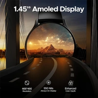 boAt Lunar Peak with 1.45 AMOLED Display Advanced BT Calling Smart Watch - Black - Black