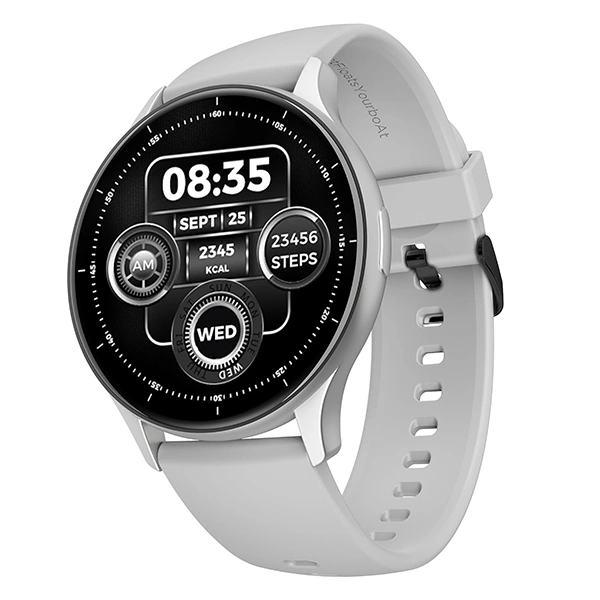 boAt Lunar Peak with 1.45 AMOLED Display Advanced BT Calling Smart Watch - Silver - Silver