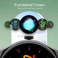 boAt Lunar Seek Premium Smartwatch with Bluetooth Calling - Dark Grey - Dark Grey