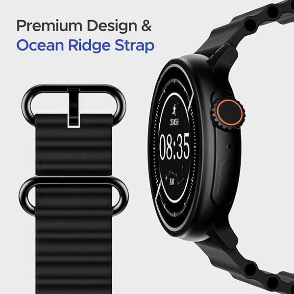 boAt Lunar Tigon Smart Watch with 1.45" AMOLED Display - Deep Blue - Deep Blue