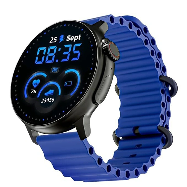 boAt Lunar Tigon Smart Watch with 1.45" AMOLED Display - Deep Blue - Deep Blue