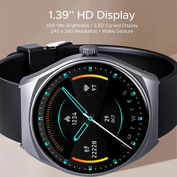 boAt Lunar Velocity Smart Watch - Active Black - Active Black