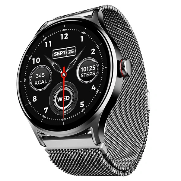 boAt Lunar Vista with 1.52" HD Display Smartwatch - Metallic Silver - Metallic Silver