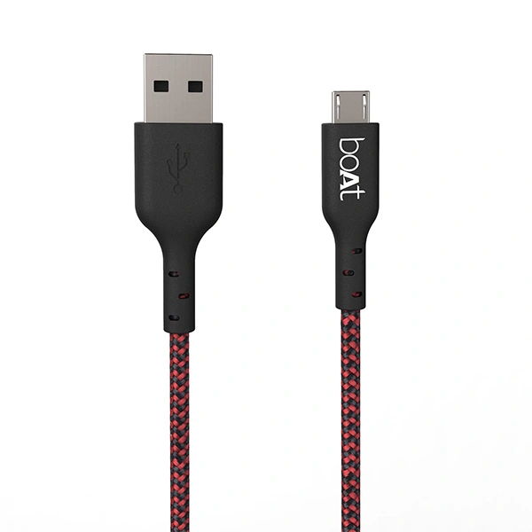 boAt Micro USB 150 1.5 Meter USB Cable - Jet Black - Jet Black