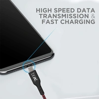 boAt Micro USB 150 1.5 Meter USB Cable - Jet Black - Jet Black