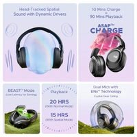 boAt Nirvana Eutopia Bluetooth Headphones - Primia White - Primia White