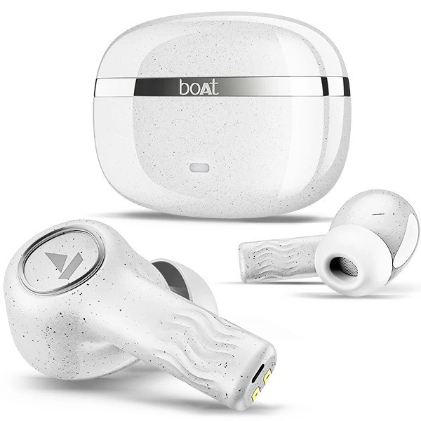 boAt Nirvana Ion ANC Bluetooth Wireless Earbuds - Ivory White - Ivory White