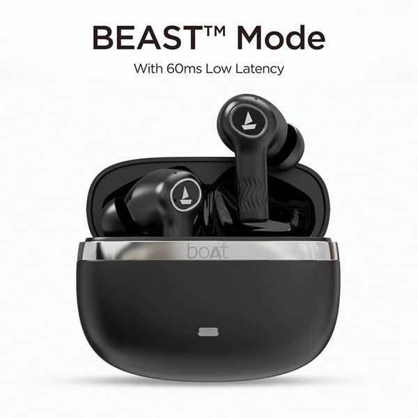 boAt Nirvana Ion Bluetooth Wireless Earbuds With Crystal Bionic Sound - Ivory White - Ivory White