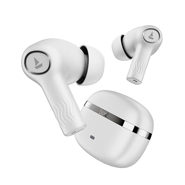 boAt Nirvana Ion Bluetooth Wireless Earbuds With Crystal Bionic Sound - Ivory White - Ivory White