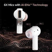 boAt Nirvana Nebula Truly Wireless Earbuds - White - White