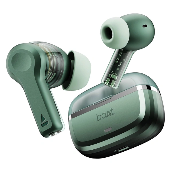 boAt Nirvana Space Truly Wireless Earbuds - Green - Green