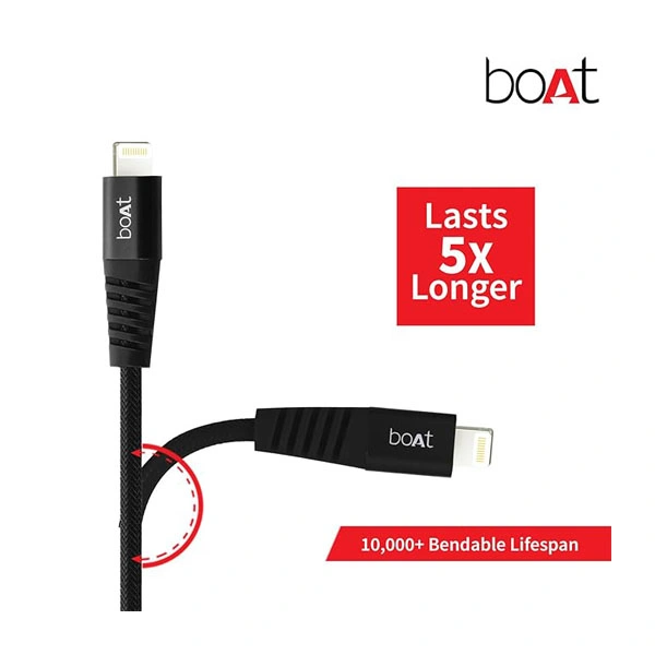 boAt Para-Armour Lightning Cable - Blue - Blue