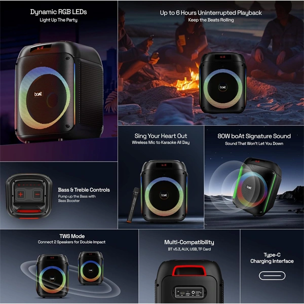 boAt PartyPal 220 Bluetooth Party Speaker