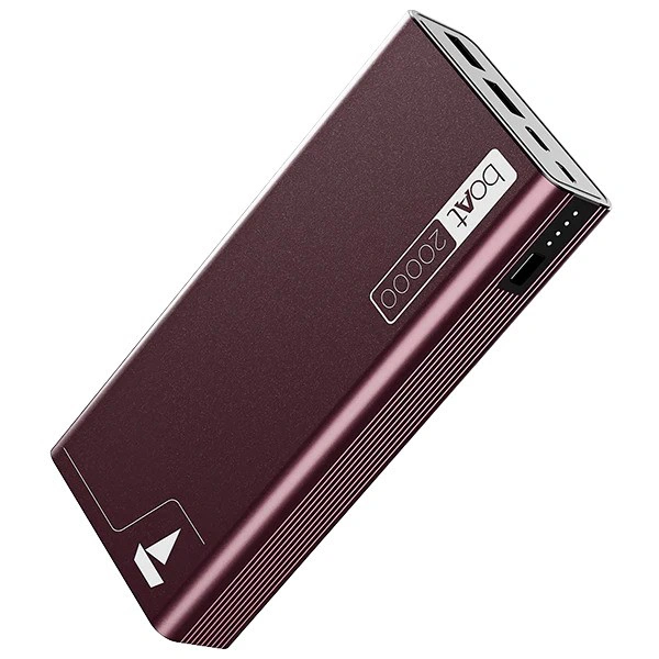 boAt PB400 Powerbank with 20000mAh Battery - Burgundy - Burgundy