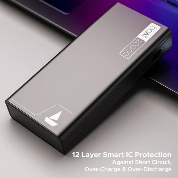boAt PB400 Powerbank with 20000mAh Battery - Steel Blue - Steel Blue