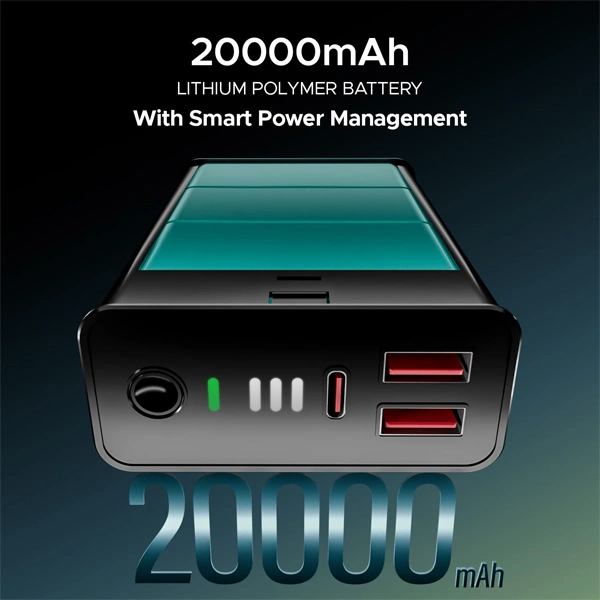 boAt Pocket Energyshroom PB400 Pro 20000mAh Power Bank - Black - Black