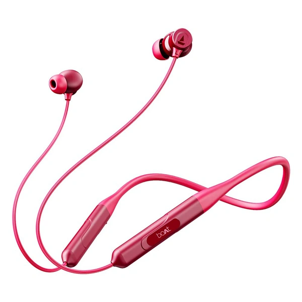 boAt Rockerz 255 ANC Bluetooth Neckband - Pink - Pink