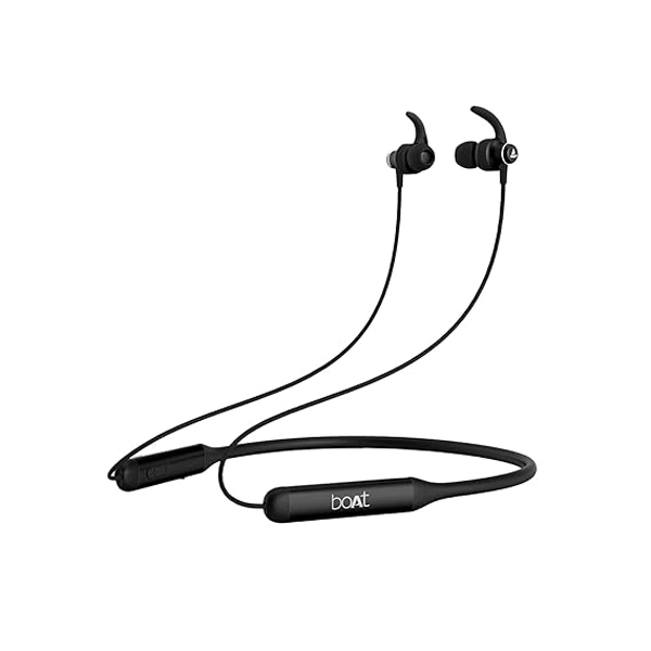 boAt Rockerz 335 Bluetooth Wireless in Ear Earphones - Black - Black