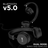 boAt Rockerz 400 Bluetooth Over Ear Headphone - Black - Black