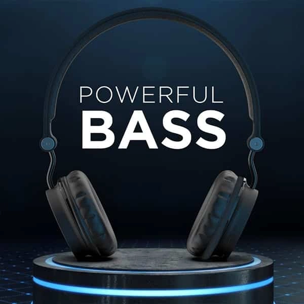 boAt Rockerz 410 Bluetooth Headphone Super Extra Bass - Blue - Blue
