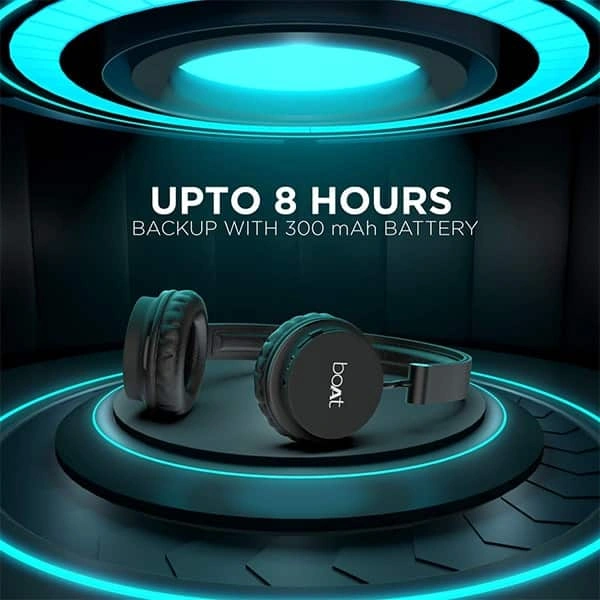 boAt Rockerz 410 Bluetooth Headphone Super Extra Bass - Blue - Blue