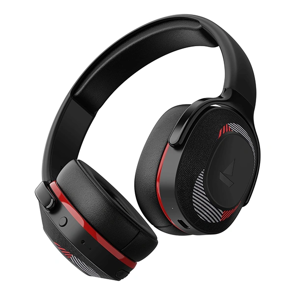 boAt Rockerz 425 Bluetooth Wireless On Ear Headphones - Fiery Red - Fiery Red