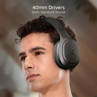 boAt Rockerz 430 Wireless Headphones with Voice Assistant - Blue - Blue