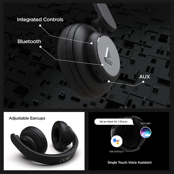 boAt Rockerz 450 Bluetooth Headphones - Aqua Blue - Aqua Blue