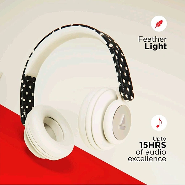 boAt Rockerz 450 Masaba Edition Black Star Headphones