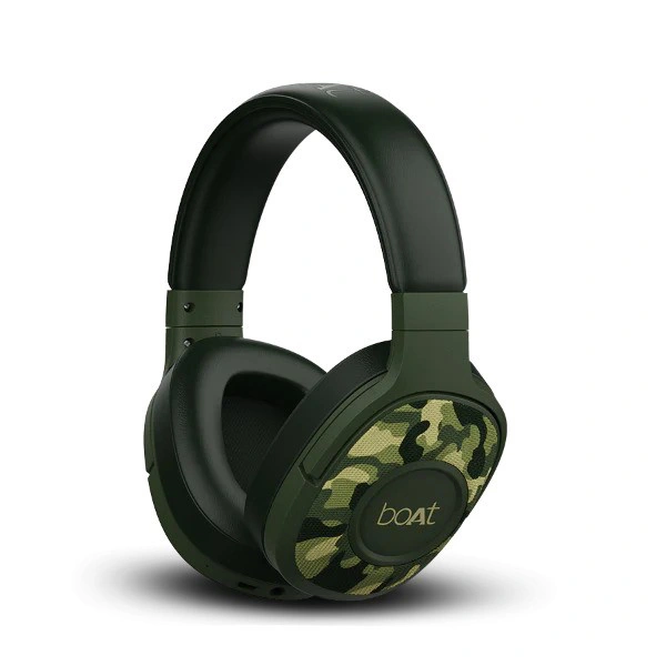 boAt Rockerz 550 Wireless Headphones with Mic - Army Green - Army Green