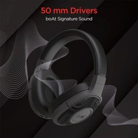 boAt Rockerz 550 Wireless Headphones with Mic - Maroon Maverick - Maroon Maverick