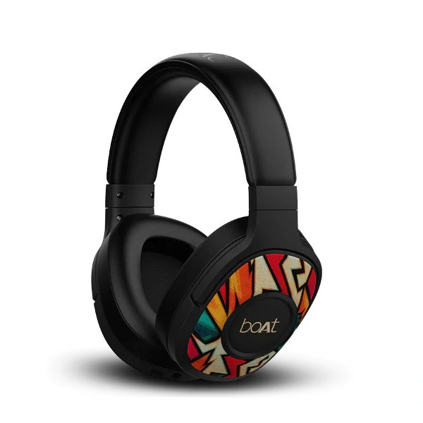 boAt Rockerz 550 Wireless Headphones with Mic - Black Symphony - Black Symphony
