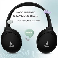 boAt Rockerz 551 ANC with Hybrid ANC Bluetooth Headphone - Stellar Black - Stellar Black