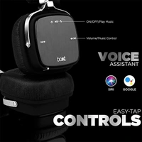boAt Rockerz 600 Bluetooth On Ear Headphones - Black - Black