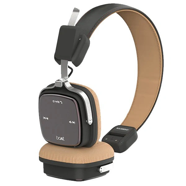 boAt Rockerz 600 Bluetooth On Ear Headphones - Brown - Brown