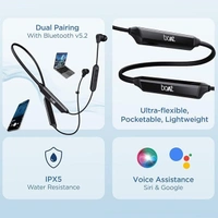 boAt Rockerz Trinity in Ear Earphones with 150H Playtime - White - White
