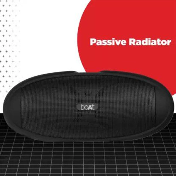 boAt Rugby Plus Wireless Bluetooth Speaker With 16W Stereo Sound - Red - Red