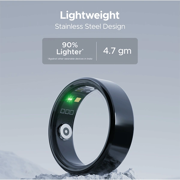 boAt Smart Ring Active with Stainless Steel Design - Rose Gold - Rose Gold