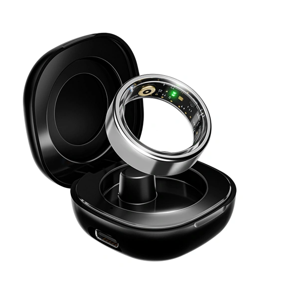 boAt Smart Ring Active with Stainless Steel Design - Radiant Silver - Radiant Silver