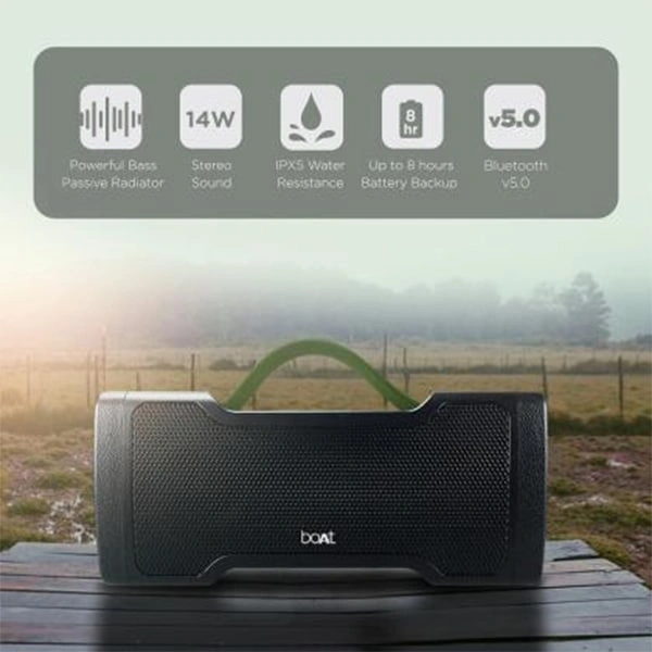 boAt Stone 1010 Bluetooth Speaker - Black - Black