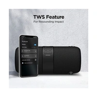 boAt Stone 1208 14W Bluetooth Speaker - Black - Black