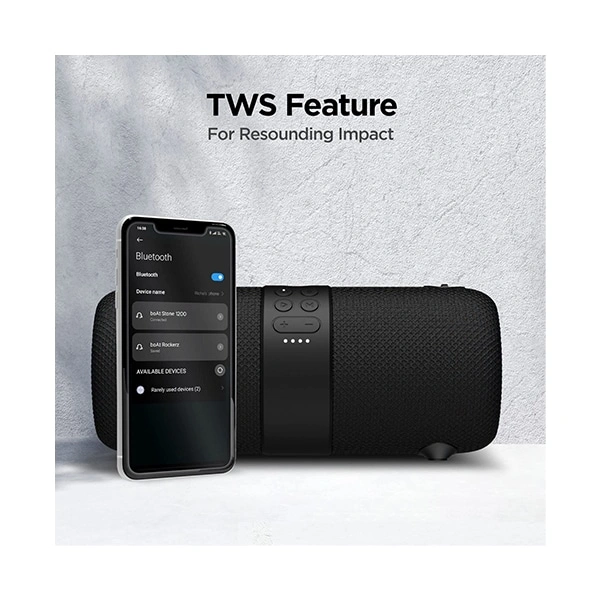 boAt Stone 1208 14W Bluetooth Speaker - Black - Black