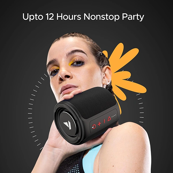 boAt Stone 352 Bluetooth Speaker with 10W RMS Stereo Sound - Black - Black