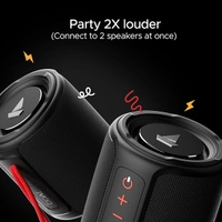boAt Stone 352 Bluetooth Speaker with 10W RMS Stereo Sound - Black - Black