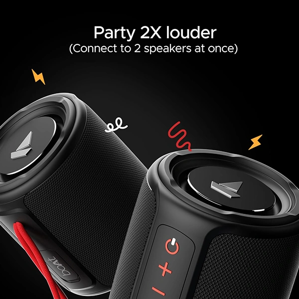 boAt Stone 352 Bluetooth Speaker with 10W RMS Stereo Sound - Black - Black