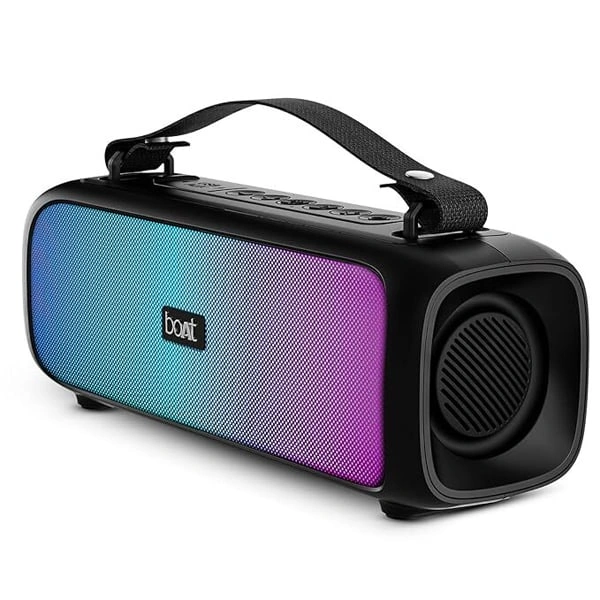 boAt Stone 580 Bluetooth Speaker with 12W RMS Stereo Sound - Black - Black